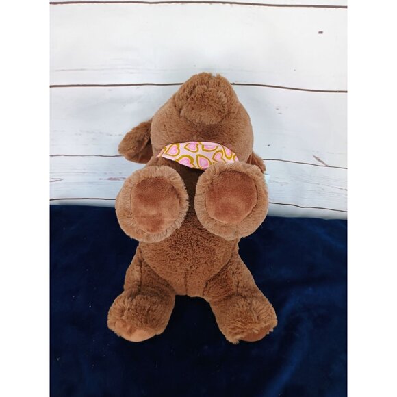 Hug Me Walgreens Dog With Bandana Brown Puppy Stuffed Plush Toy 11 Inch Soft - Picture 9 of 11